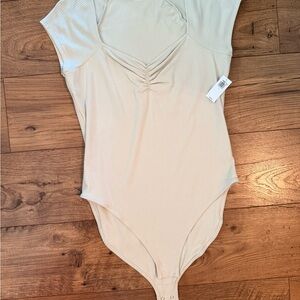 Old Navy Cream Bodysuit Top